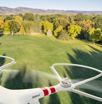 Квадрокоптер и пейзажная фотография